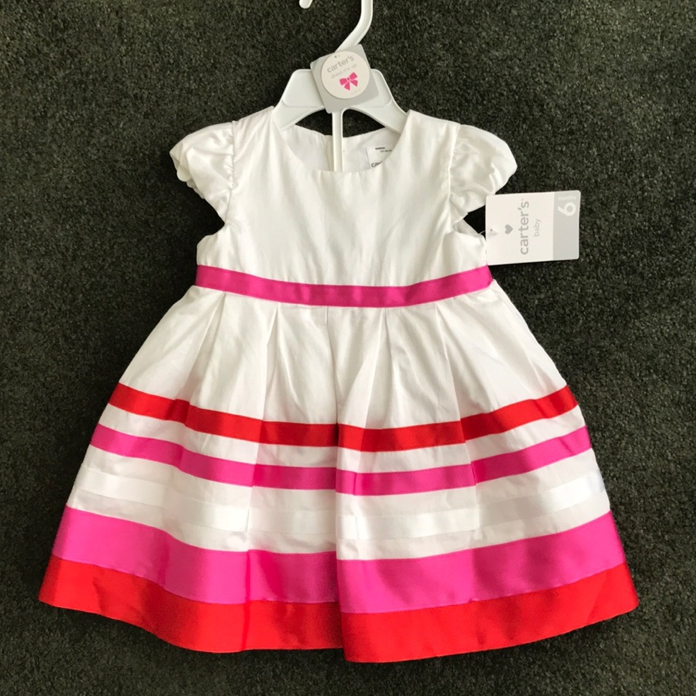 NWT Carter’s Easter baby girl ribbon dress 6 months